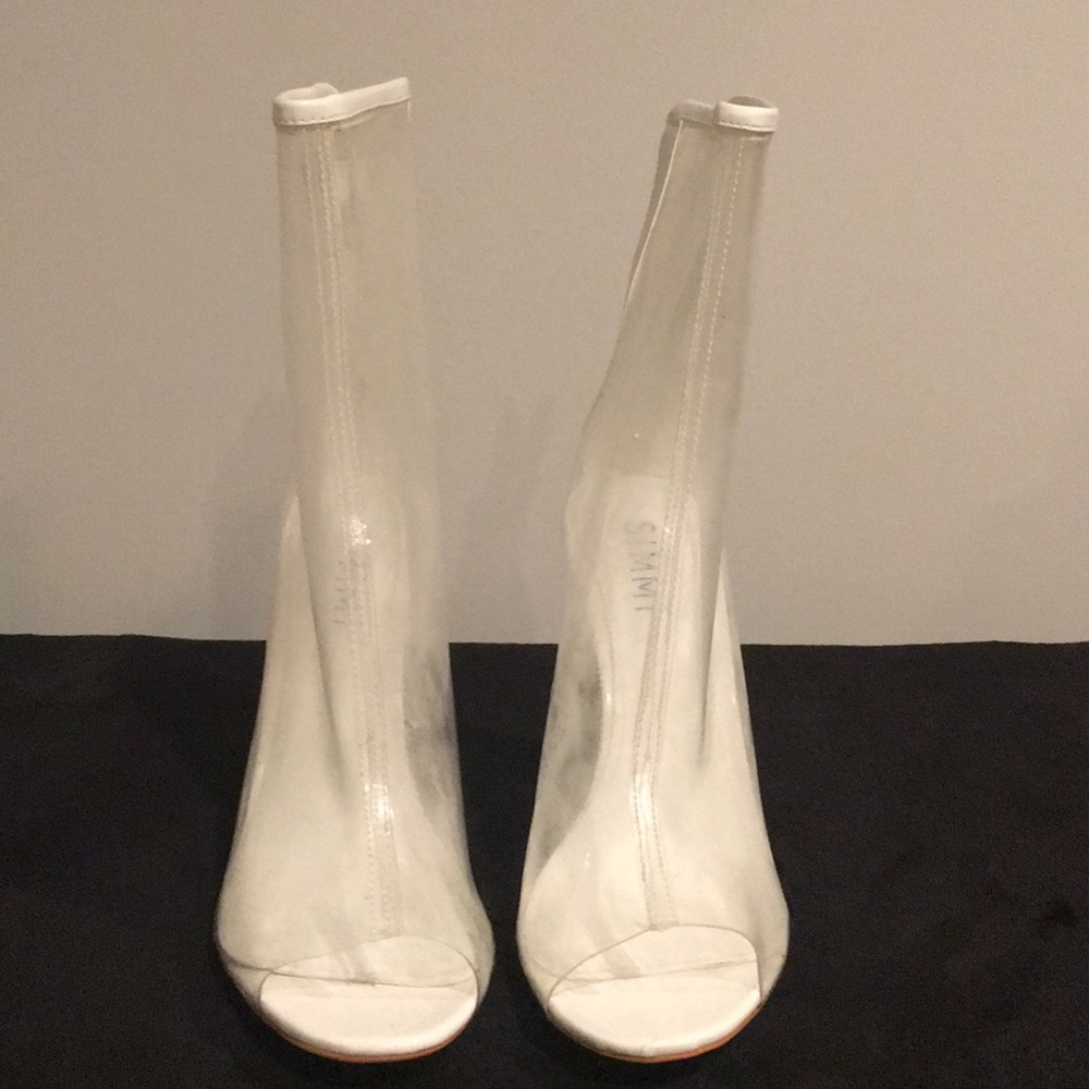 White Clear Booties